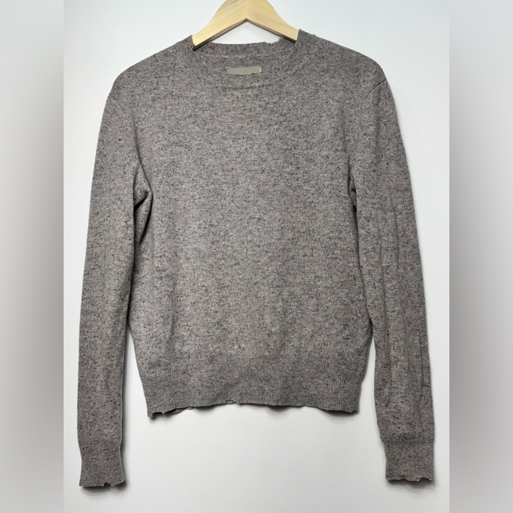 Zadig & Voltaire Womens Distressed Small Life Brown Cashmere Pullover Sweater